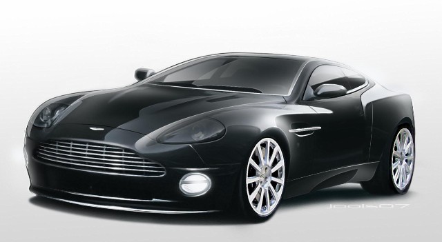 black aston martin